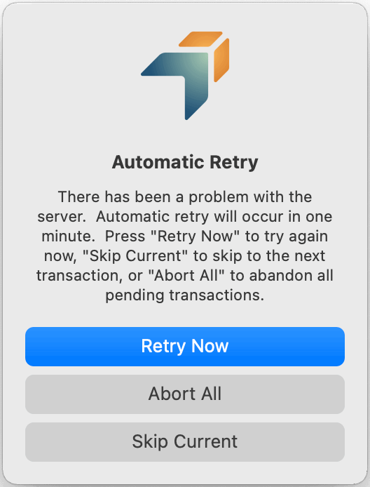 Auto Retry Dialog